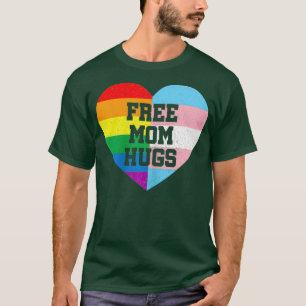 Camiseta Mulher Livre Mãe Abraça Orgulho gay do Presente 