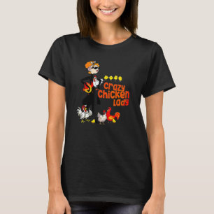 Camiseta Mulher Louca de Galinha