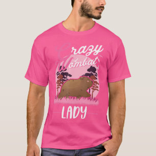 Camiseta Mulher Louca Lady Wombat Girl