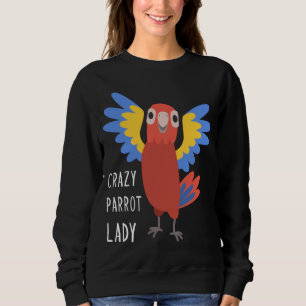 Camiseta Mulher Louca, papagaio, dama, dono da mamãe Quo