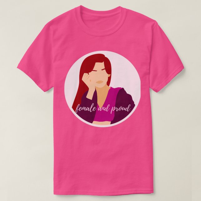 Camiseta Mulher: Luz Orud Red (Frente do Design)