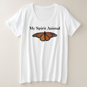 Camiseta Mulher luz Tamanho Teto Espírito de Monarca