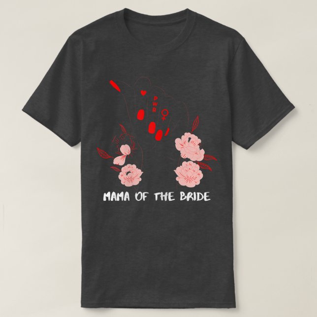 Camiseta Mulher Mãe Da Noiva 667 (Frente do Design)