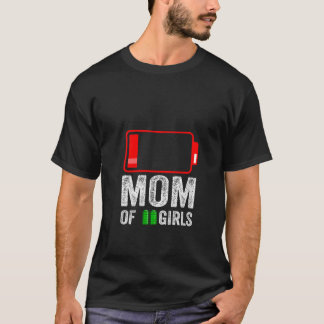 Camiseta Mulher Mãe de 2 Meninas do Dia de as mães Filha
