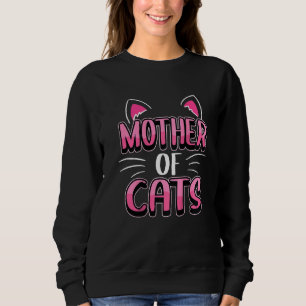Camiseta Mulher Mãe De Gatos Cute Whiskers Pet Proprietário