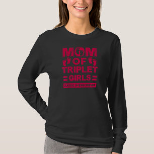 Camiseta Mulher Mãe De Meninas Triplet Clássicas Superaquie