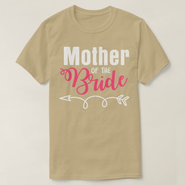 Camiseta Mulher Mãe Do Recem casados Da Família Noiva Wif (Frente do Design)