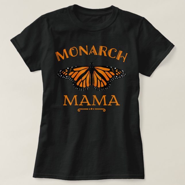 Camiseta Mulher Mãe dos Monarcas Borboletas Monarca Mãe (Frente do Design)