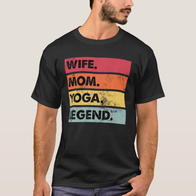 Camiseta Mulher Mãe Lenda Yoga Meditação de Yoga Mulheres E (Frente)