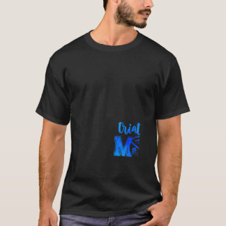 Camiseta Mulher Mãe, Natação de bicicleta de corrida, Triat