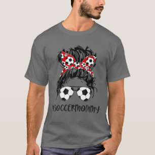 Camiseta Mulher Mamãe Futebol do futebol Dia de as mães d