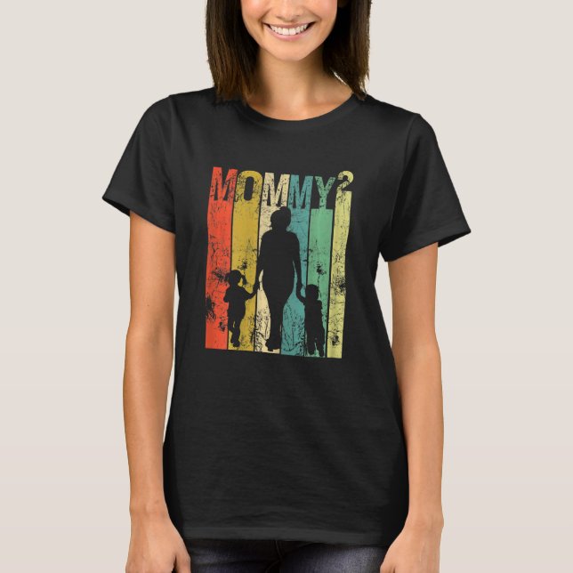 Camiseta Mulher Mamãe Gêmea Mãe dos Gêmeos Mãe Mãe 2Mãe (Frente)