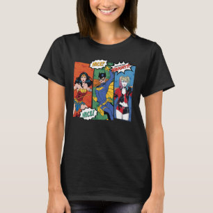 Camiseta Mulher Maravilha, Batgirl e Harley Quinn Holiday