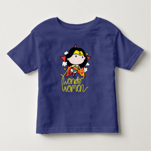 Camiseta Mulher Maravilha Chibi Voando com Laço