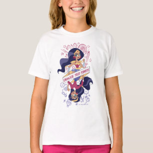 Camiseta Mulher Maravilha Desmascarar Seus Poderes