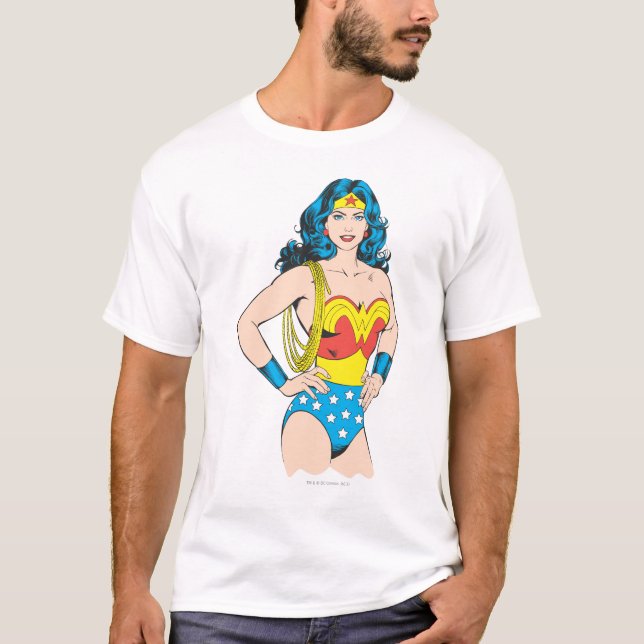 Camiseta Mulher Maravilha | Dose de Vintage com Laço (Frente)