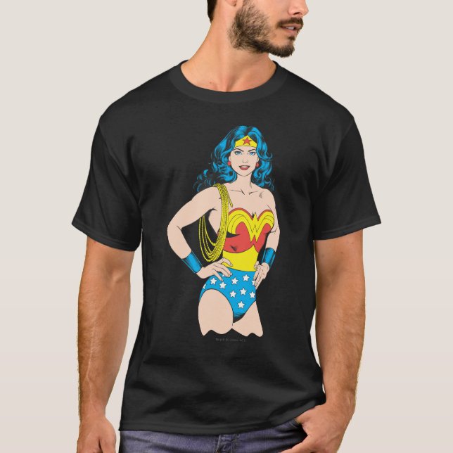 Camiseta Mulher Maravilha | Dose de Vintage com Laço (Frente)