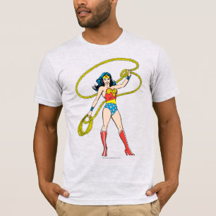 Camiseta Mulher Maravilha em pé com Laço
