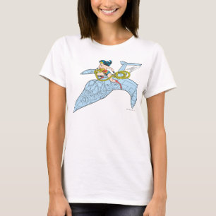 Camiseta Mulher Maravilha na nave espacial