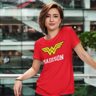 Camiseta Mulher Maravilha Nome Personalizado