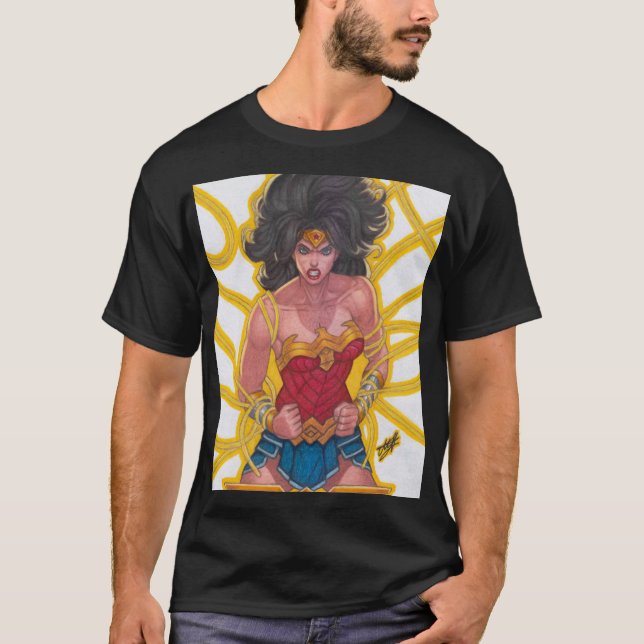 Camiseta Mulher-Maravilha ~ Princesa Diana (Frente)