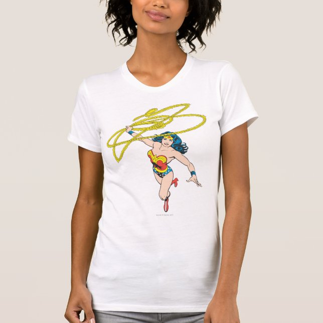 Camiseta Mulher Maravilha segura Laço 2 (Frente)