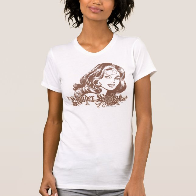 Camiseta Mulher Marrom (Frente)