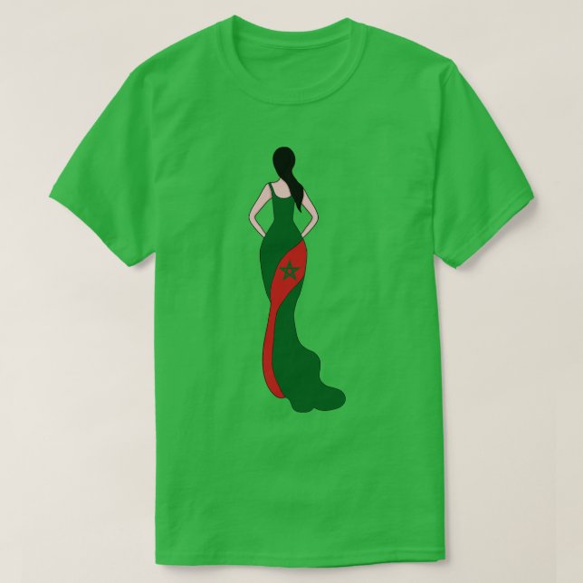 Camiseta Mulher marroquina (Frente do Design)