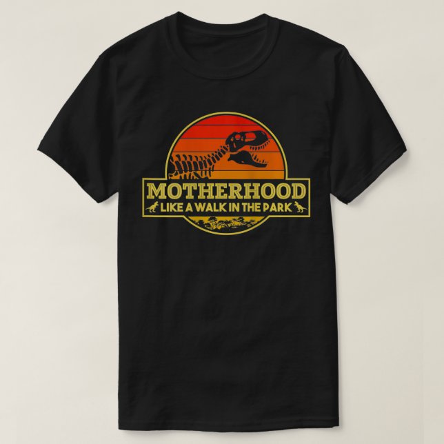 Camiseta Mulher Maternidade como uma caminhada no Parque Mã (Frente do Design)