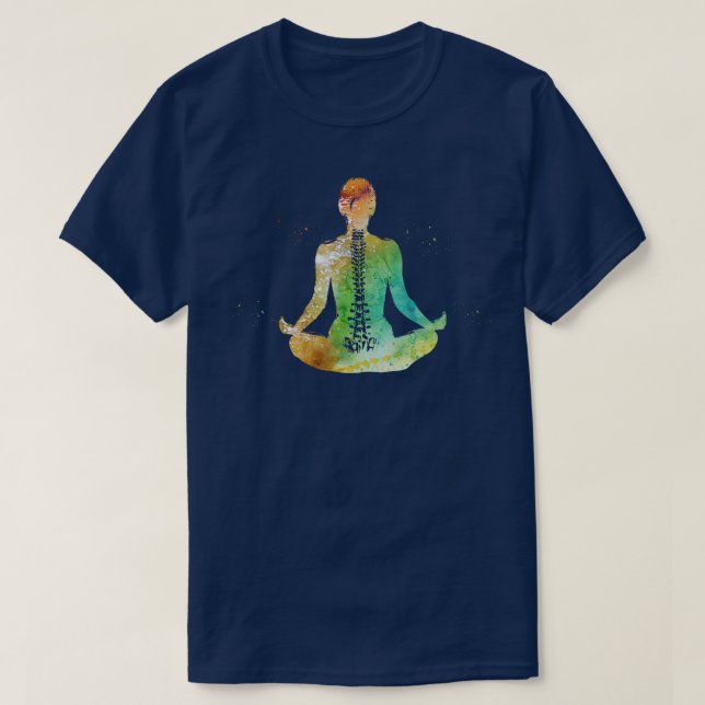 Camiseta Mulher Meditante 2 (Frente do Design)