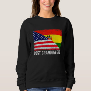 Camiseta Mulher Melhor Avó Alguma Vez Americana Bandeira Bo