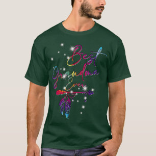 Camiseta Mulher Melhor Avó Alguma Vez Tie Dye Engraçado Vov