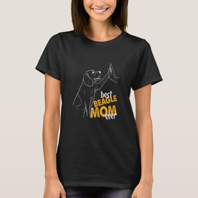 Camiseta Mulher Melhor Beagle Mãe Nunca Beagle Jumper Mama  (Frente)