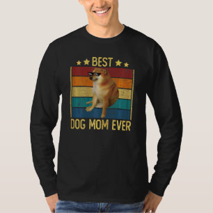 Camiseta Mulher Melhor Cachorro Mãe Canta Cachorro Mãe Lega