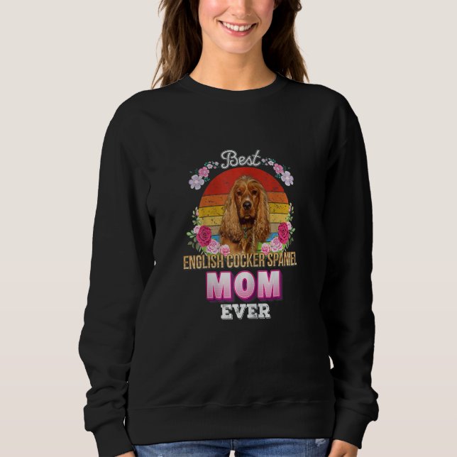 Camiseta Mulher Melhor Cachorro Mãe Sempre Inglês Cocker Sp (Frente)