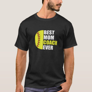 Camiseta Mulher Melhor Coach Mamãe Já Mãe Softbal