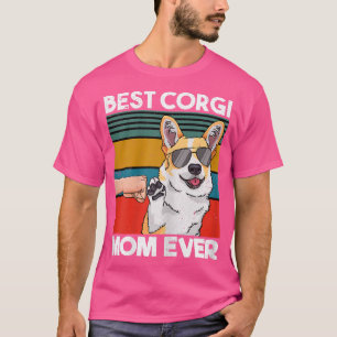 Camiseta Mulher Melhor Corgi Mãe Cachorro Mamãe Pica