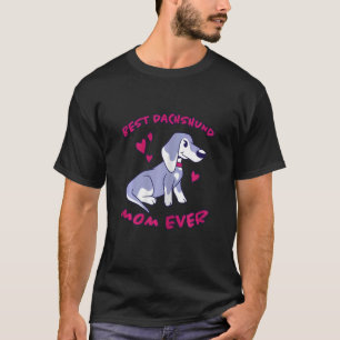 Camiseta Mulher: Melhor Dachshund Mãe Cão Cão Cão Cão Cão P