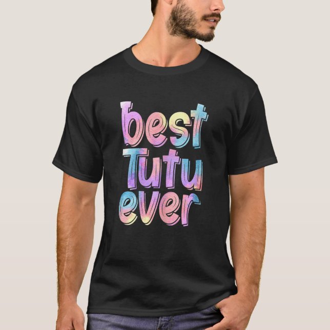 Camiseta Mulher: Melhor Dia de as mães De Tutu (Frente)