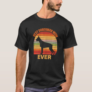 Camiseta Mulher Melhor Doberman Mãe Dia de as mães Dober
