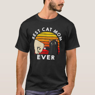Camiseta Mulher Melhor Gato Mãe De Sempre, Retro Cat Mãe 