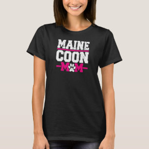 Camiseta Mulher Melhor Maine Coon Mãe Maine Coon Proprietár
