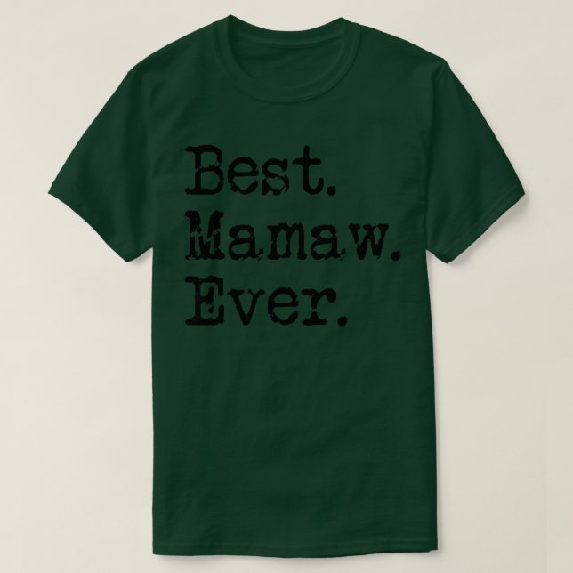 Camiseta Mulher: Melhor Mamã Já Vovó Dão Presente Para (Frente do Design)