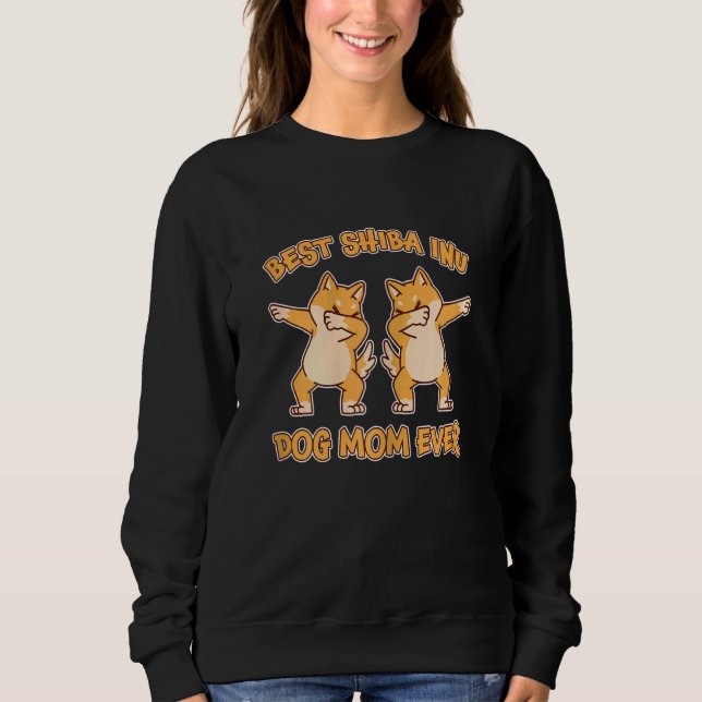 Camiseta Mulher Melhor Shiba Inu Mãe Cães Shiba Inu Slog (Frente)
