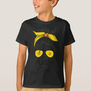 Camiseta Mulher Menina Azteca Novo México 