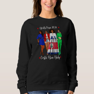 Camiseta Mulher Menina Viaja Costa Rica Mulher afro-riquenh