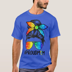 Camiseta Mulher Mensageira Cabelo Orgulhoso Mãe Orgulho gay