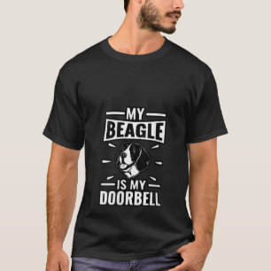 Camiseta Mulher Meu Beagle é meu cachorro da campainha engr
