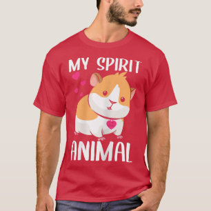 Camiseta Mulher Meu Espírito Guiné Animal Eu Amo Mamãe Neck