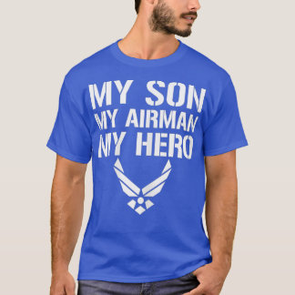 Camiseta Mulher Meu Filho Meu Avião Meu Herói Família Pai E
